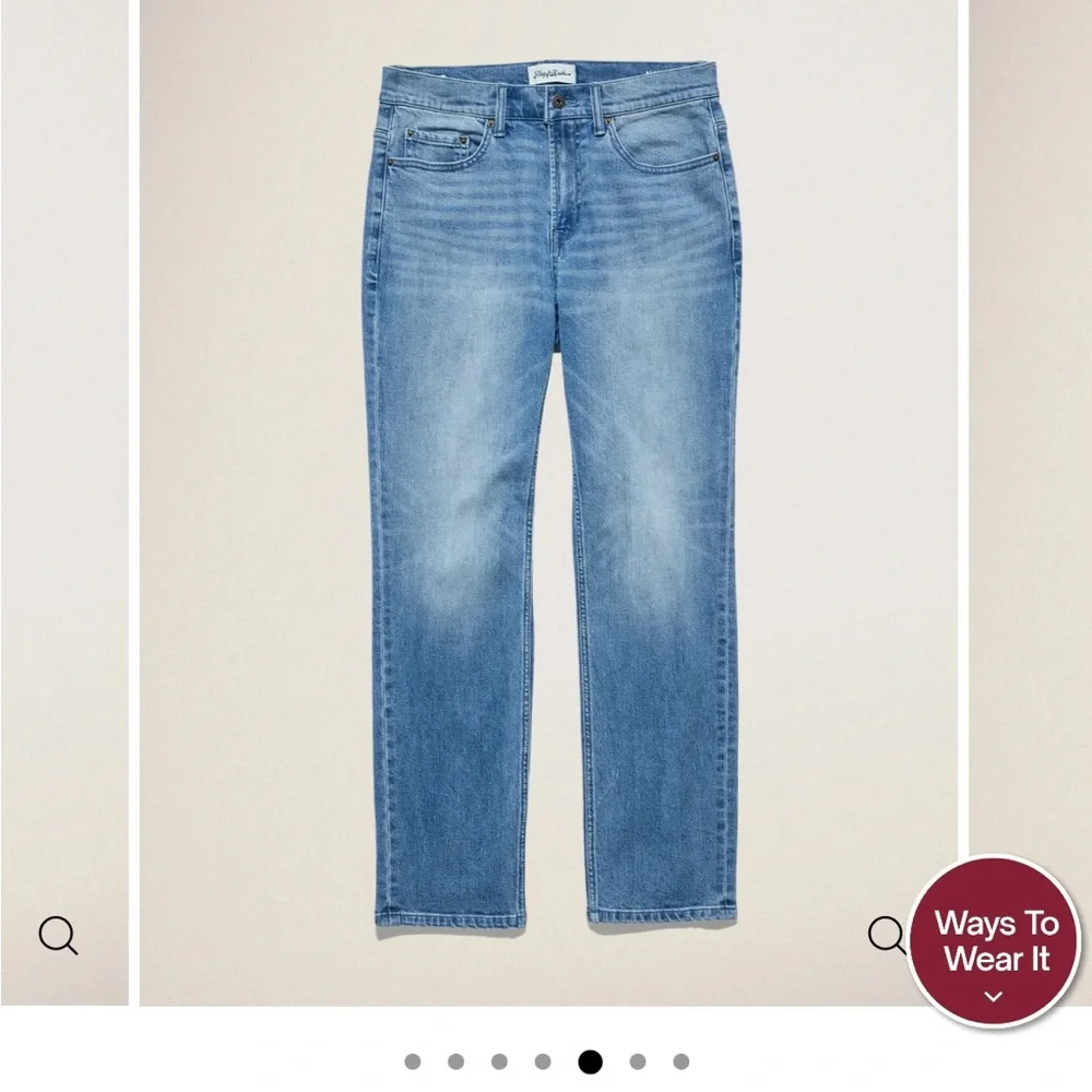 Flag & Anthem light wash Men's Blue Jeans BNWT